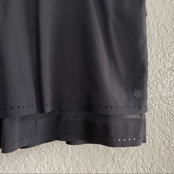 Athleta Women's Laser Run Black Lightweight Waterproof Tennis Activewear Skort M - Picture 4 of 9